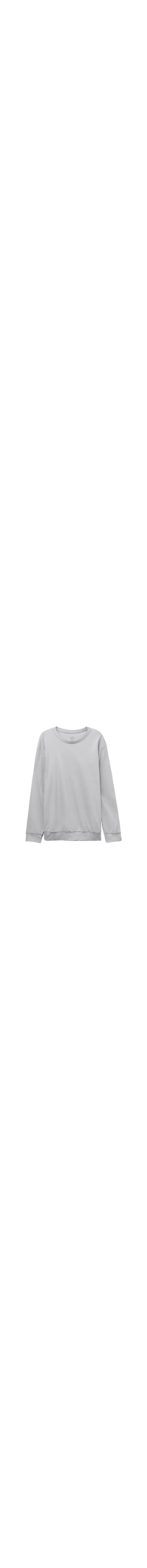 Blusa De Manga Comprida Em Algodão Elevated Cotton - Cinza