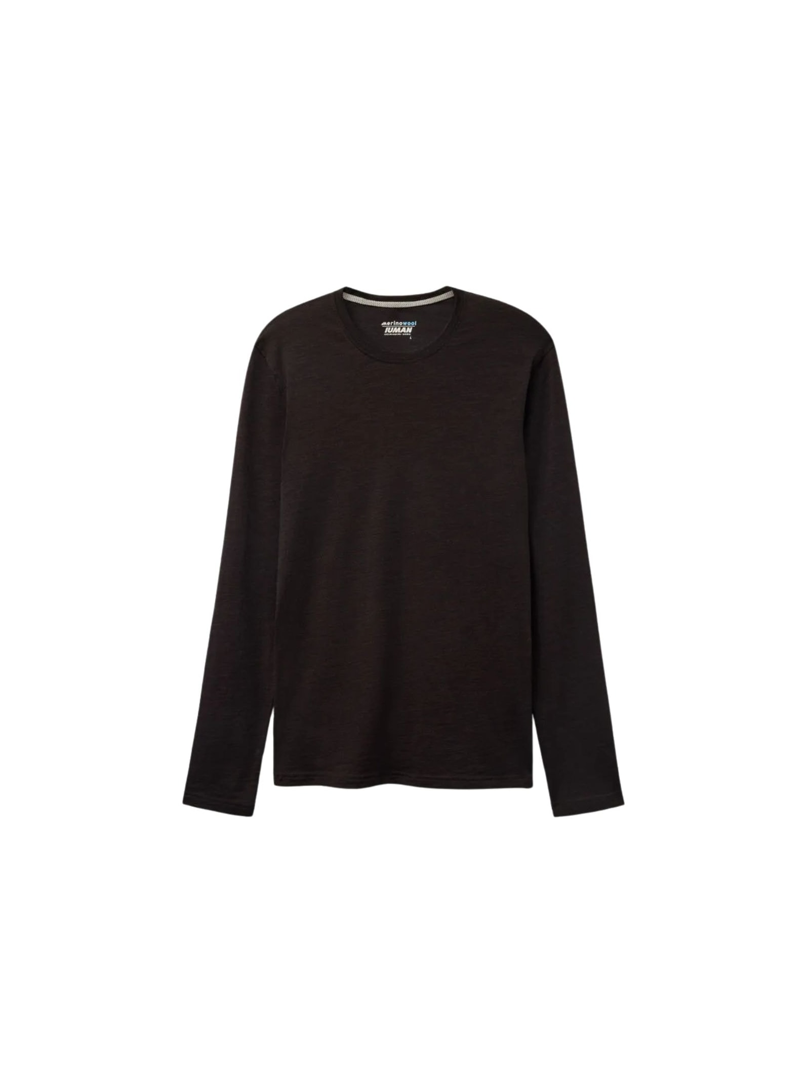 Blusa De Manga Comprida Em Lã Merino Com Decote Redondo Marrom Intimissimi