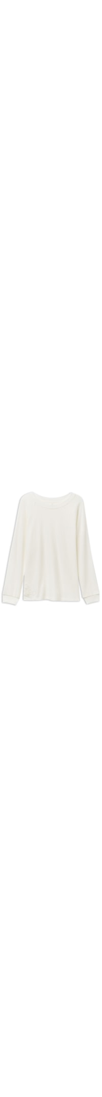 Blusa De Manga Comprida Glisten In The Light - Marfim