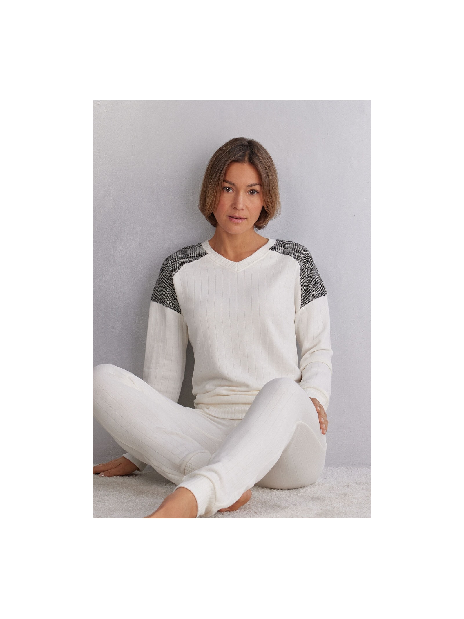 Blusa De Manga Comprida Royal Elegance Branco Intimissimi