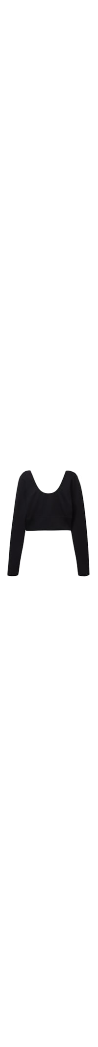 Blusa De Manga Comprida Soft Touch - Preto