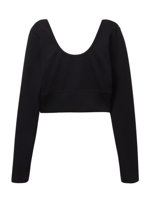 Blusa De Manga Comprida Soft Touch – Preto
