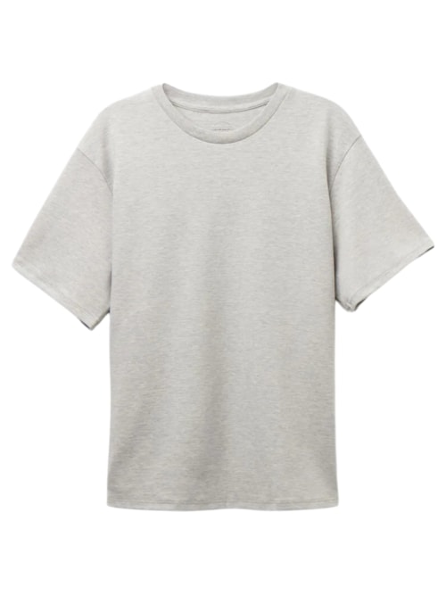 Blusa De Manga Curta Em Algodão – Cinza