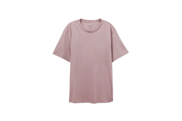 Blusa De Manga Curta Em Algodão Elevated Cotton - Roxo