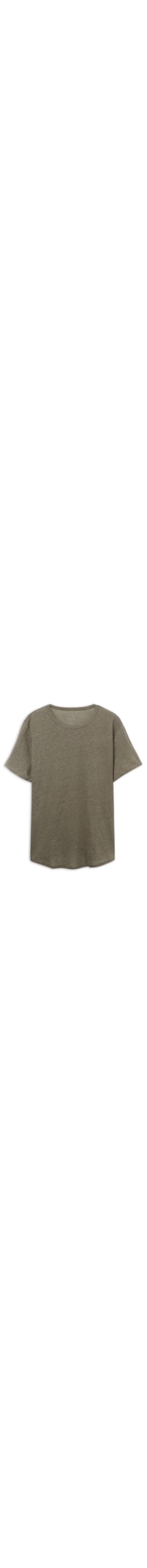 Blusa De Manga Curta Em Linho The Pure Linen - Verde