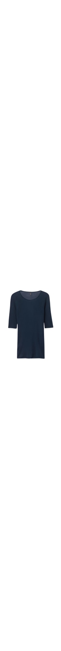 Blusa De Manga Curta Ultranatural Com Cashmere - Azul