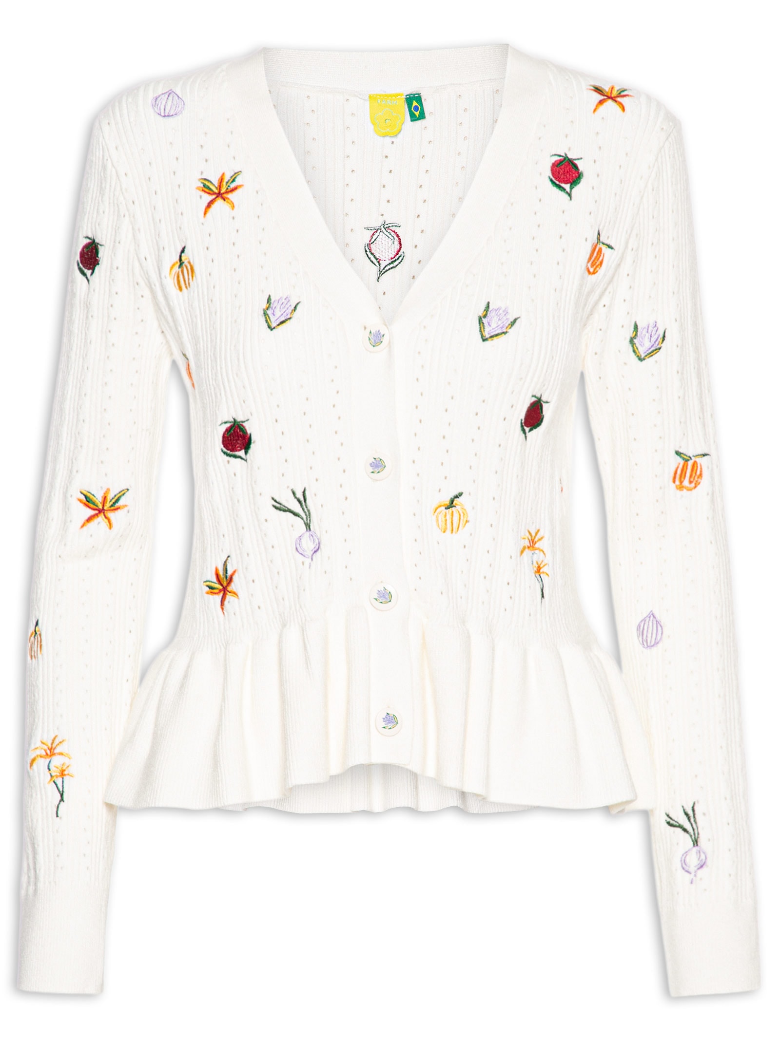 Blusa de Manga Tricot Feminina – Bege Farm
