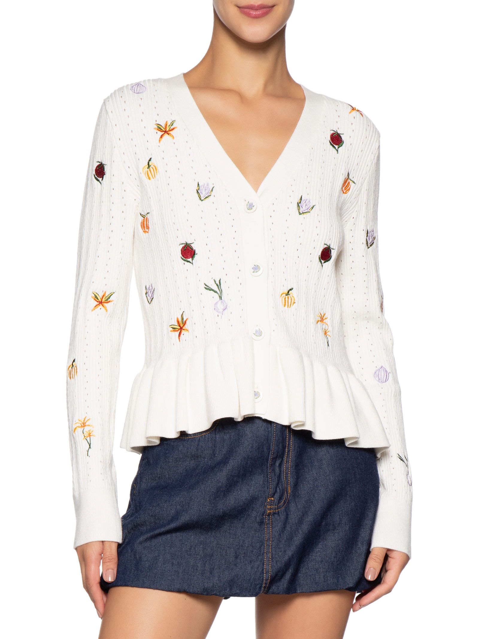 Blusa de Manga Tricot Feminina – Bege Farm