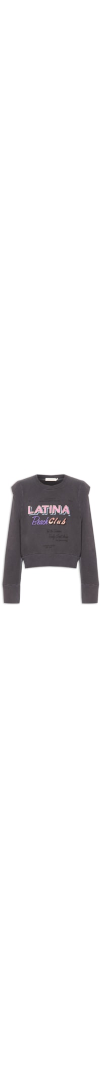 Blusa de Moletom Feminina Latina - Preto