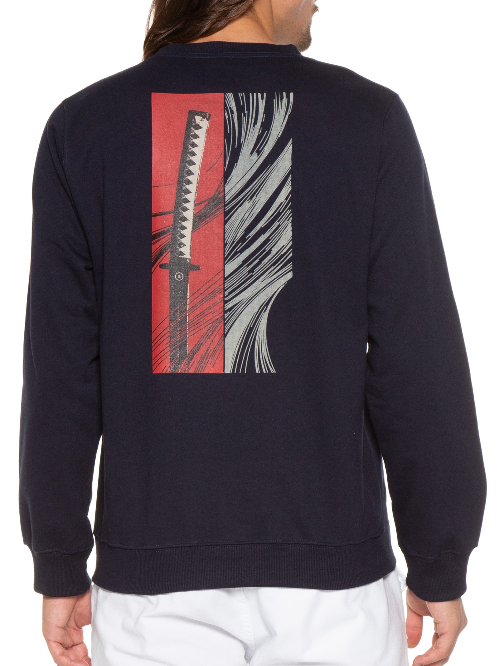 Blusa De Moletom Ghost Of Tsushima Katana Jin Color Azul Hype Gamer