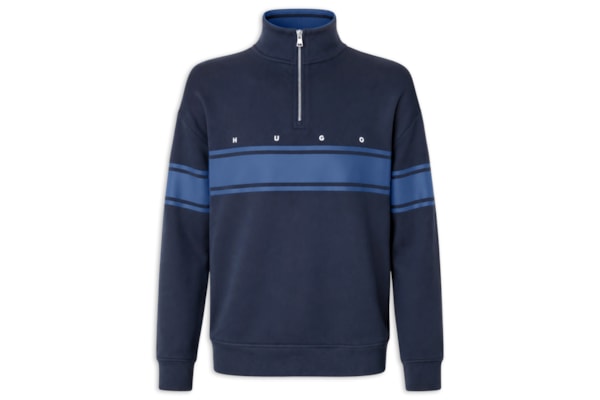 Blusa de Moletom Masculina DemsZip - Azul