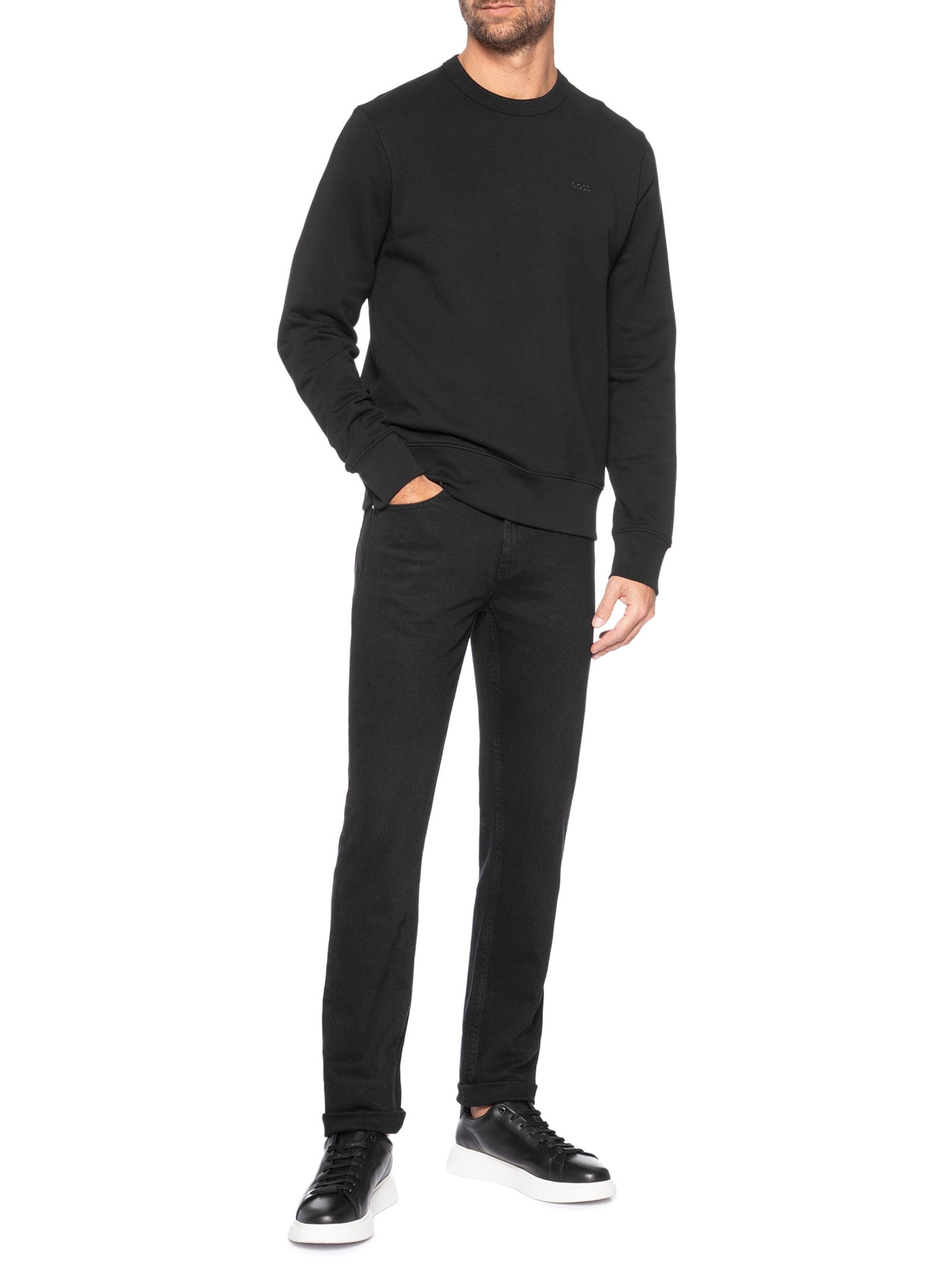 Blusa De Moletom Masculina H-Sharpe 15 Preto Boss