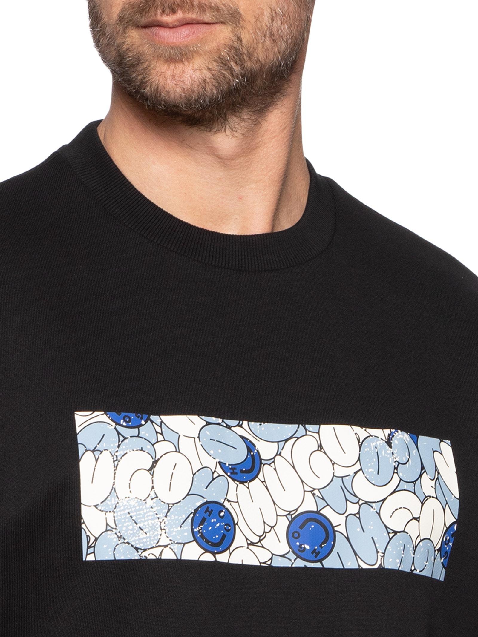 Blusa de Moletom Masculina Neprix Preto Hugo