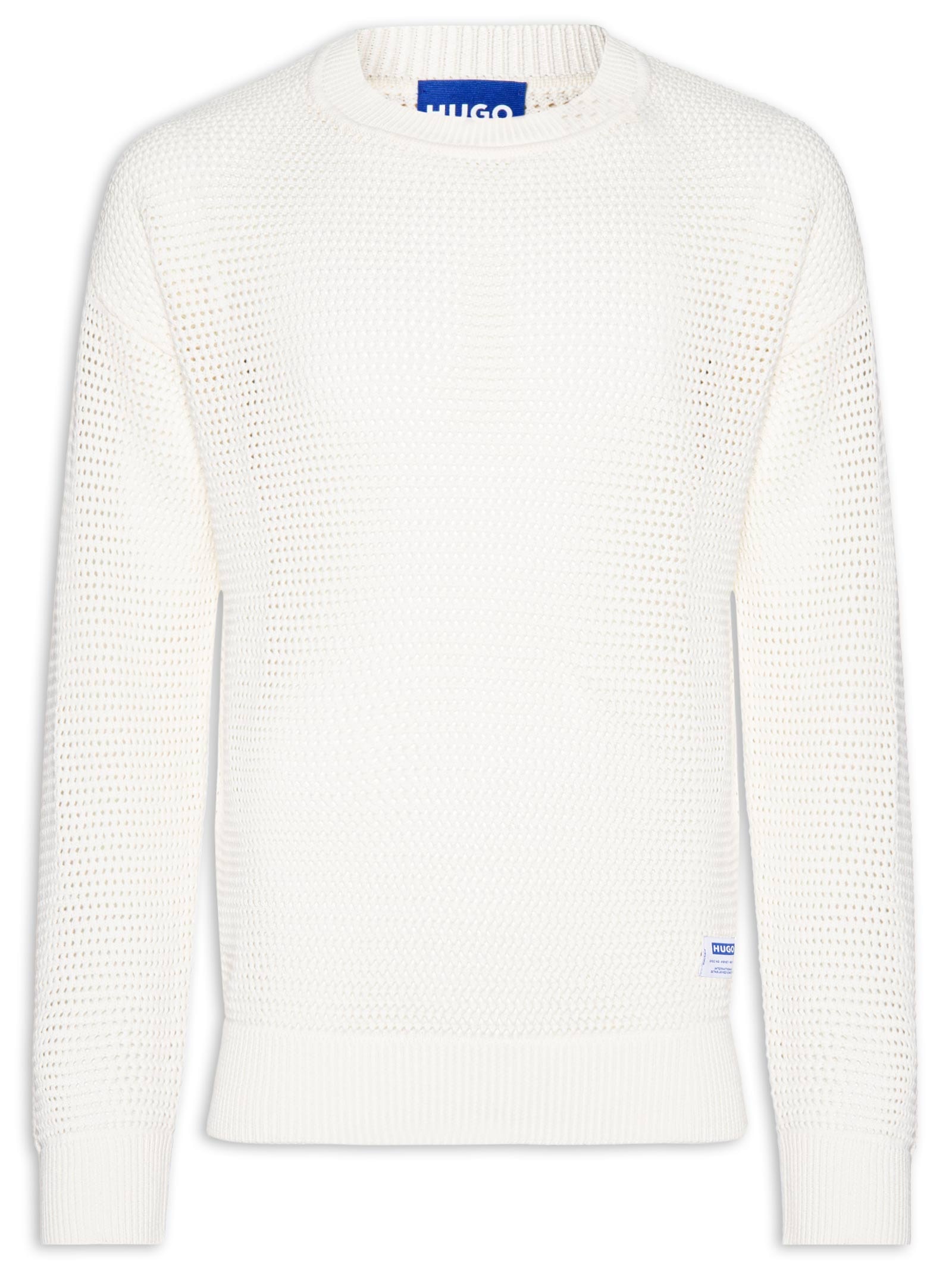 Blusa de Tricô Masculina Sanjou Branco Hugo