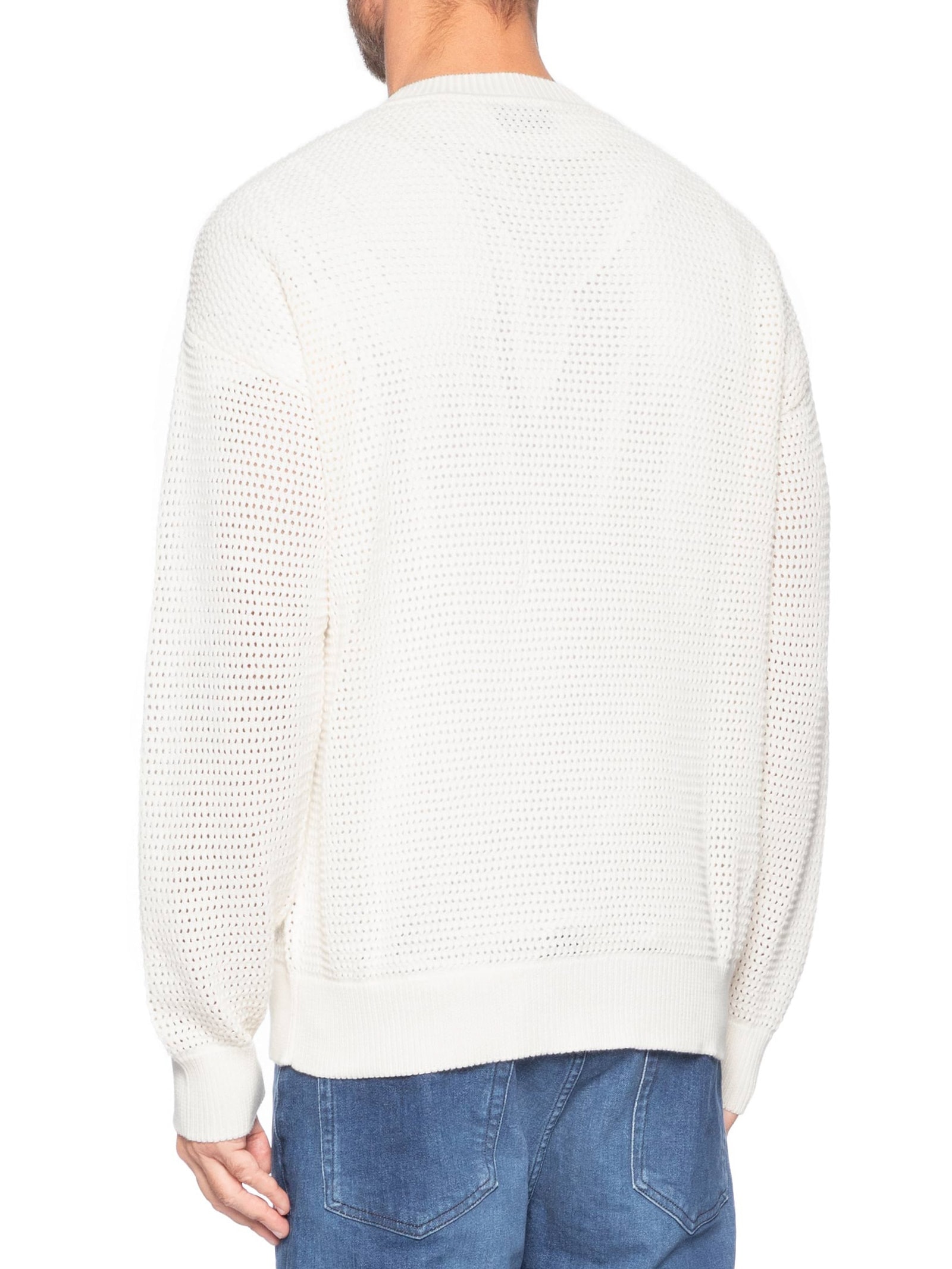 Blusa de Tricô Masculina Sanjou Branco Hugo