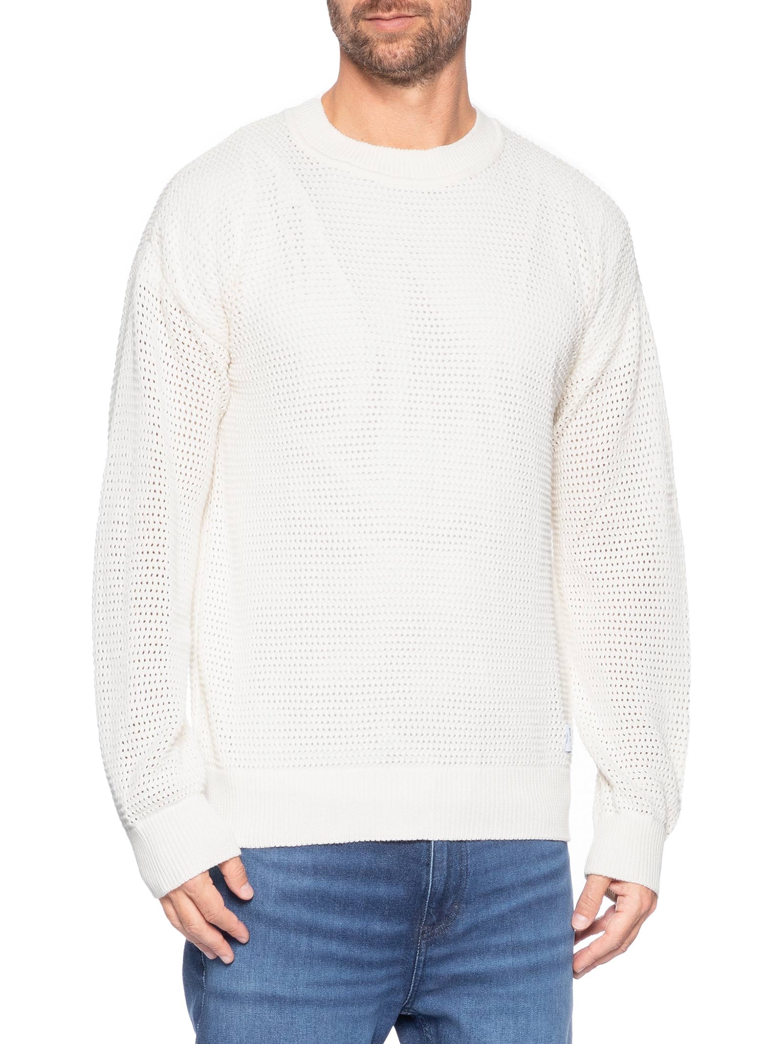 Blusa de Tricô Masculina Sanjou Branco Hugo