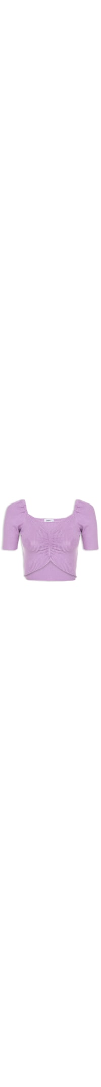 Blusa Decote Franzido - Lilás
