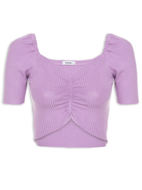 Blusa Decote Franzido – Lilás
