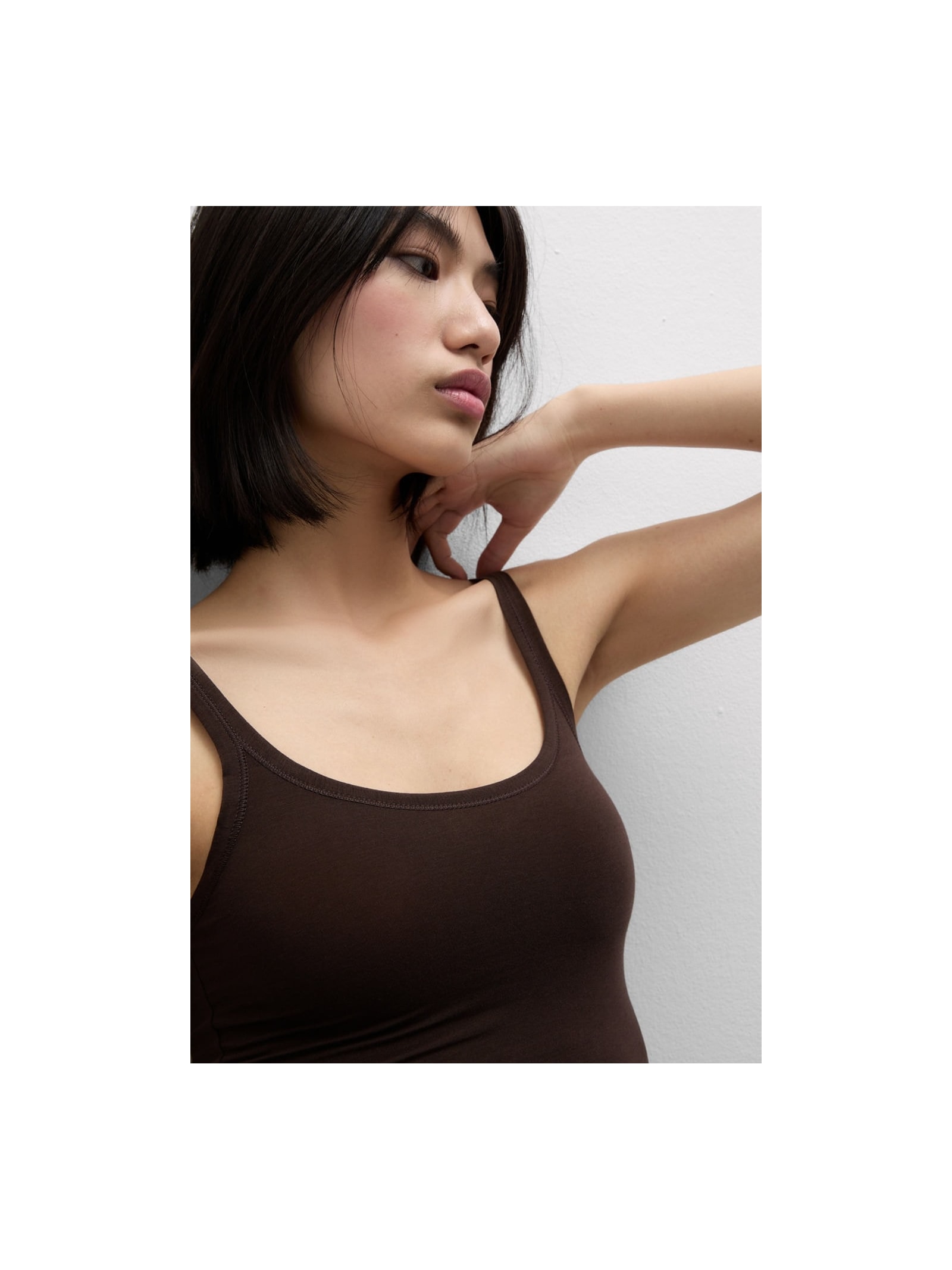 Blusa Em Algodão Supima Ultralight Marrom Intimissimi