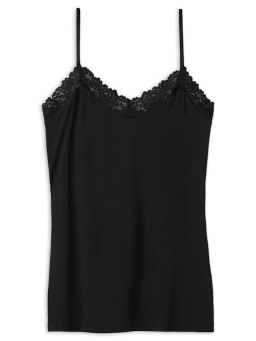 Blusa Em Micromodal Pretty Flowers – Preto