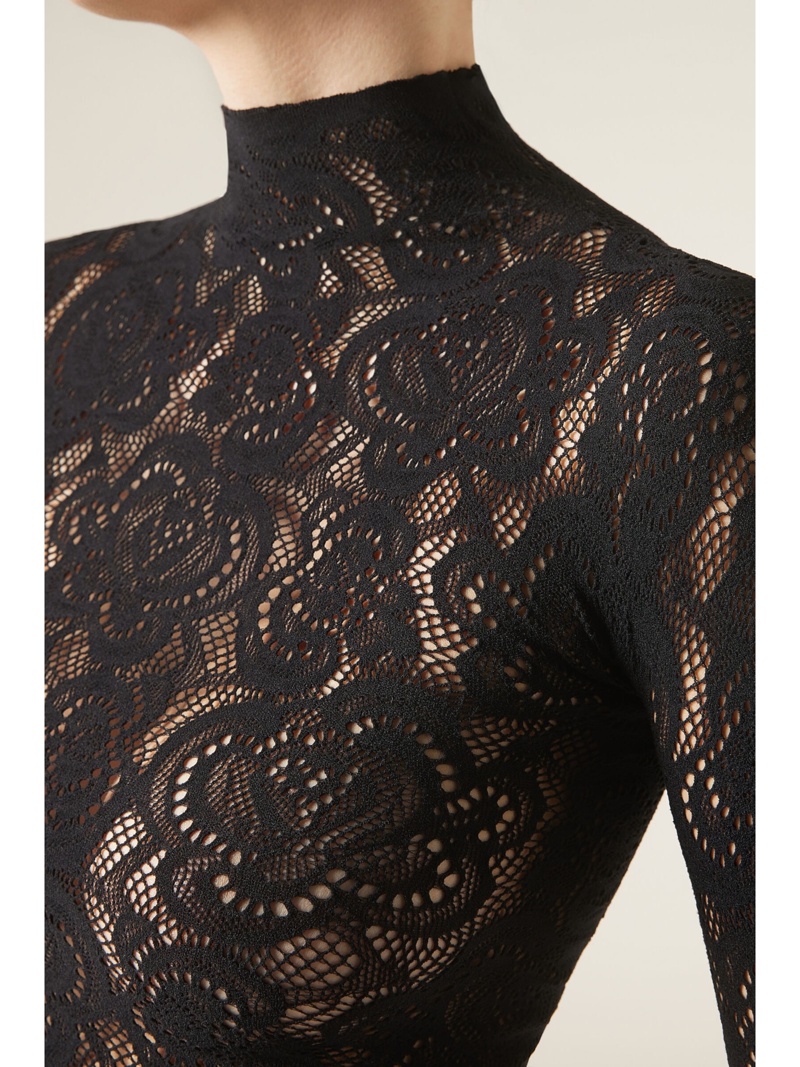 Blusa Em Renda Preto Calzedonia