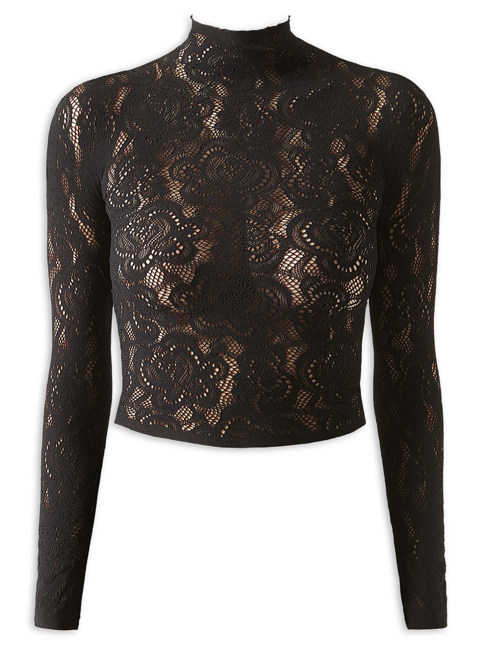 Blusa Em Renda Preto Calzedonia