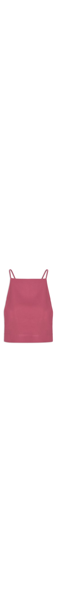 Blusa Feminia Linho Cava Reta - Rosa