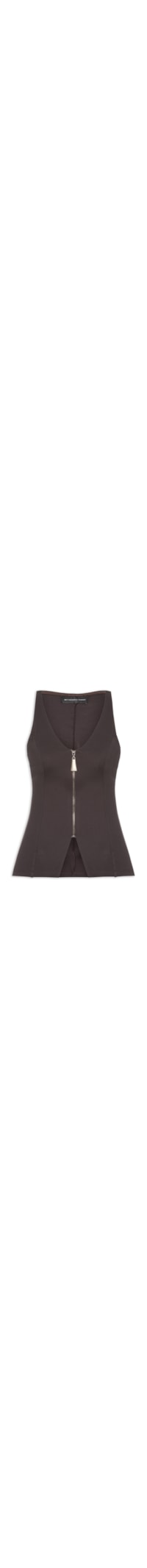 Blusa Feminina Abertura Frontal - Marrom