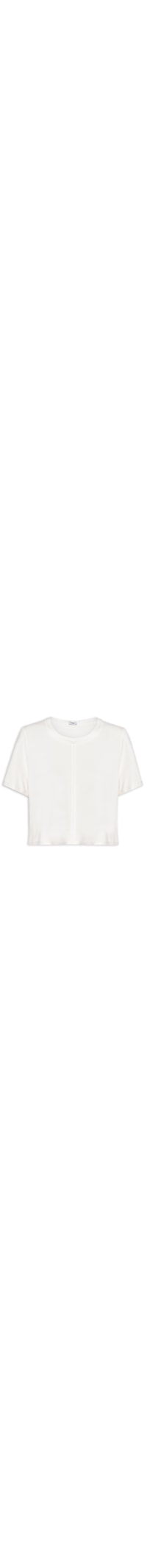 Blusa Feminina Acabamento Contrastante - Off White