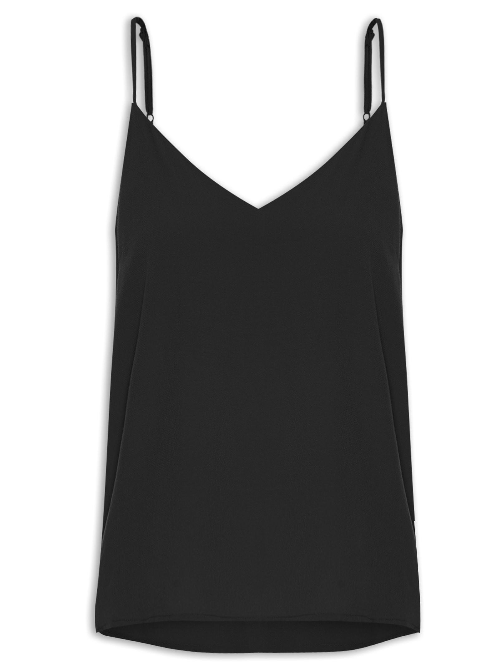 Blusa Feminina Acabamento Contrastante Preto Farm