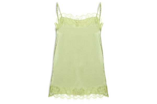 Blusa Feminina Acetinada Com Renda - Verde