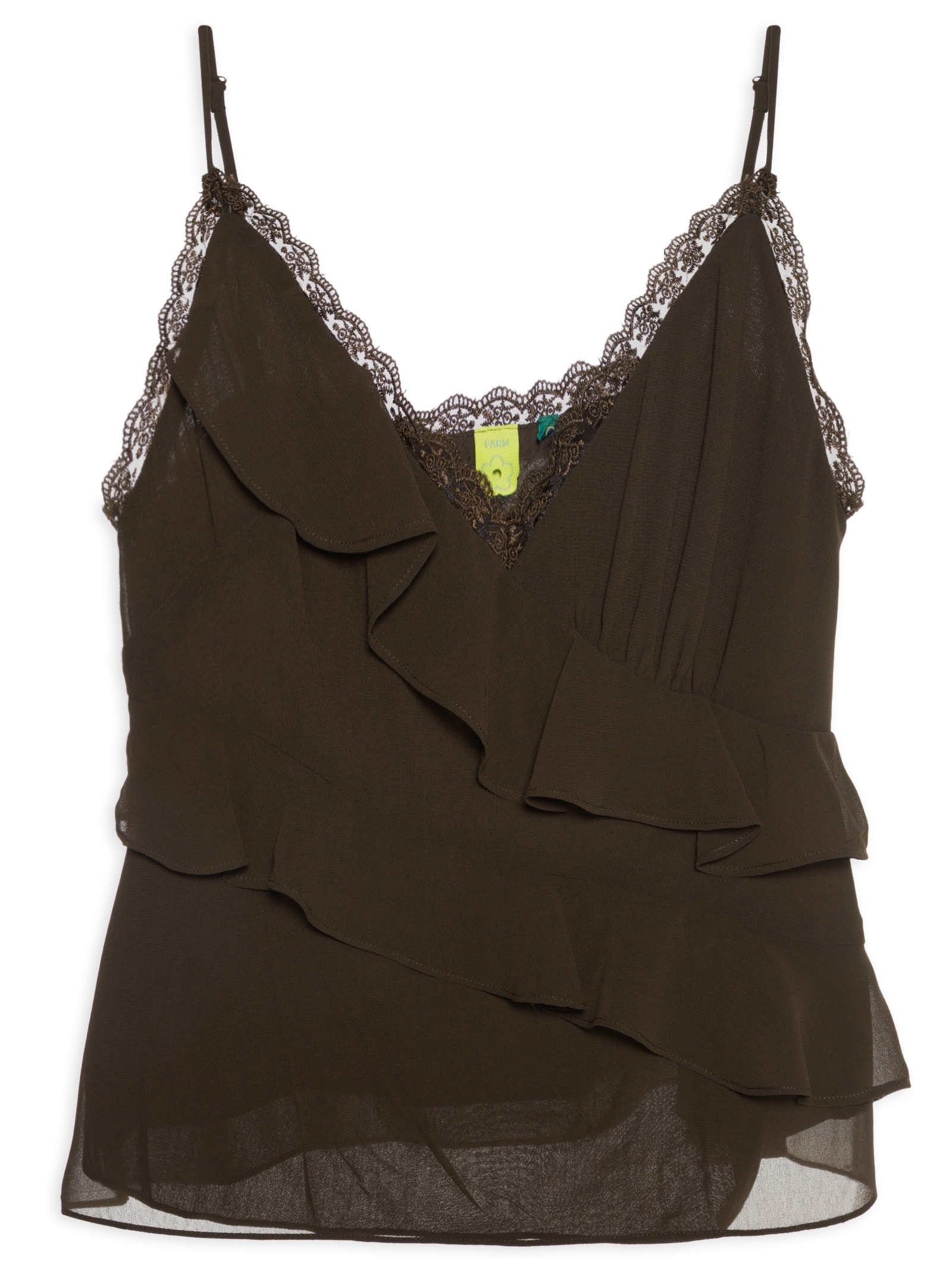 Blusa Feminina Acetinada Marrom Farm