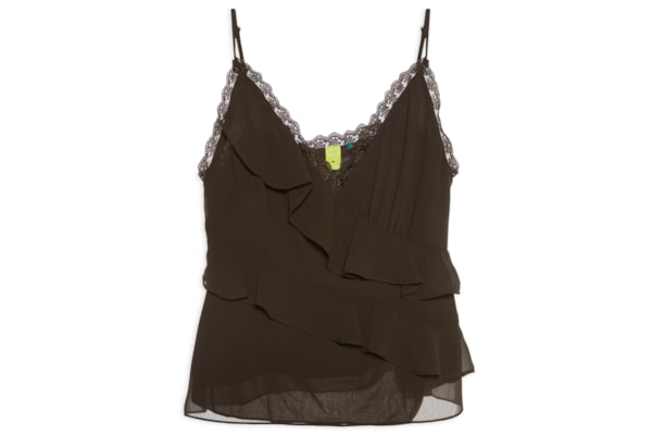 Blusa Feminina Acetinada - Marrom