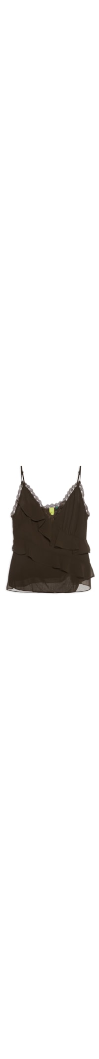 Blusa Feminina Acetinada - Marrom