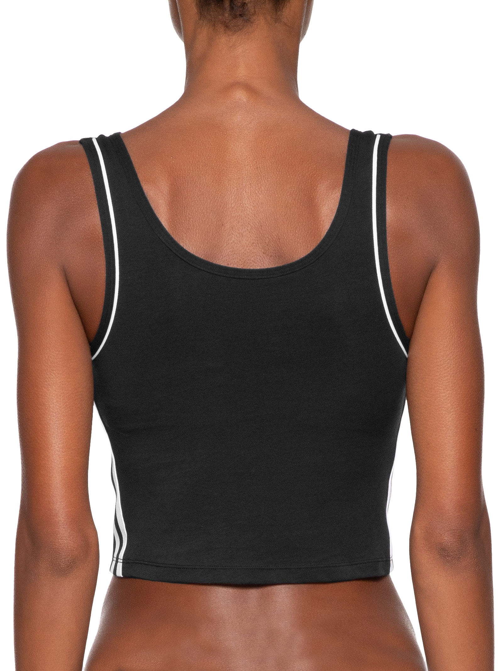 Blusa Feminina Adicolor Comfort Flex Cotton Crop Top Preto Adidas Originals Underwear