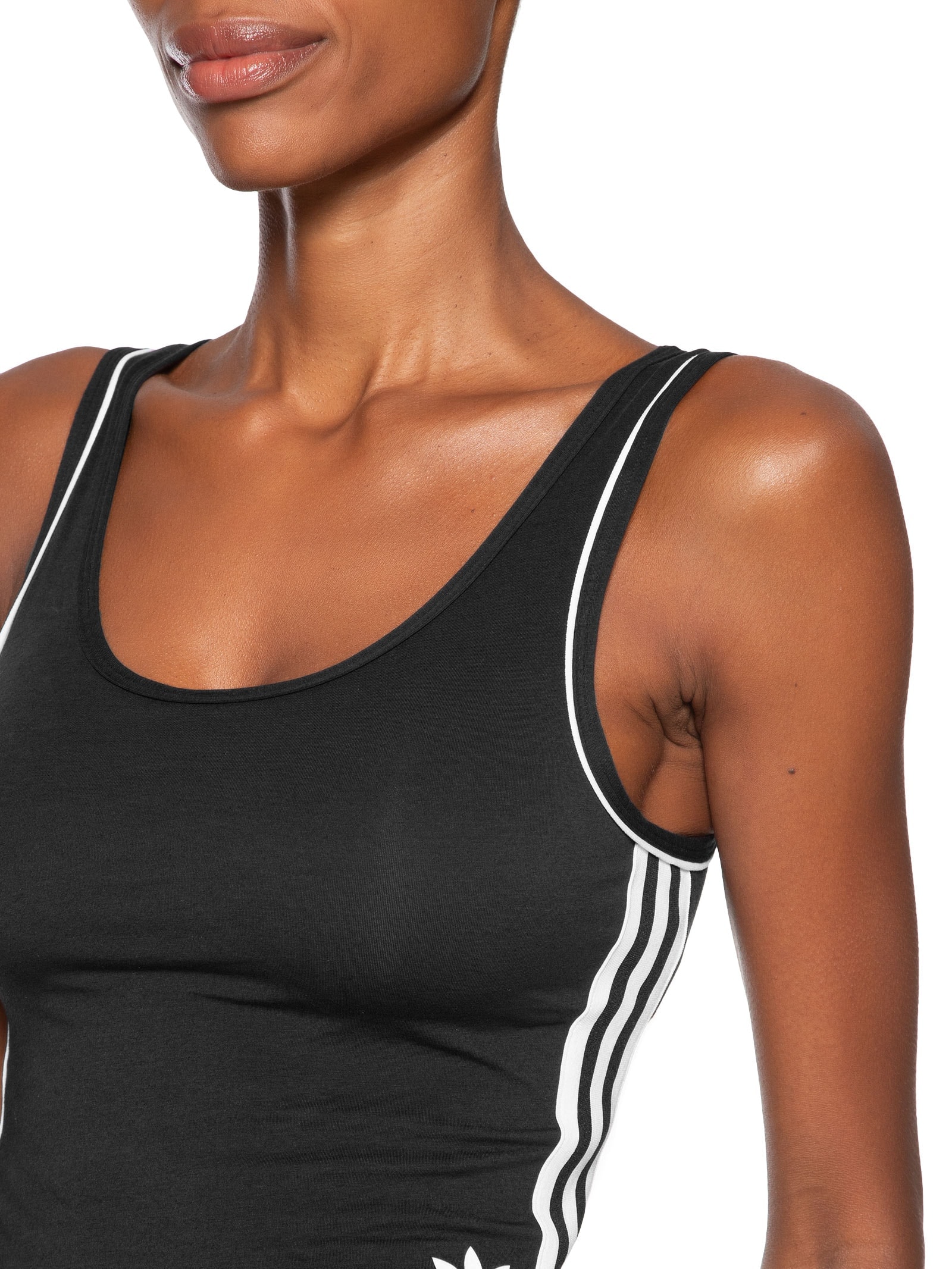 Blusa Feminina Adicolor Comfort Flex Cotton Crop Top Preto Adidas Originals Underwear