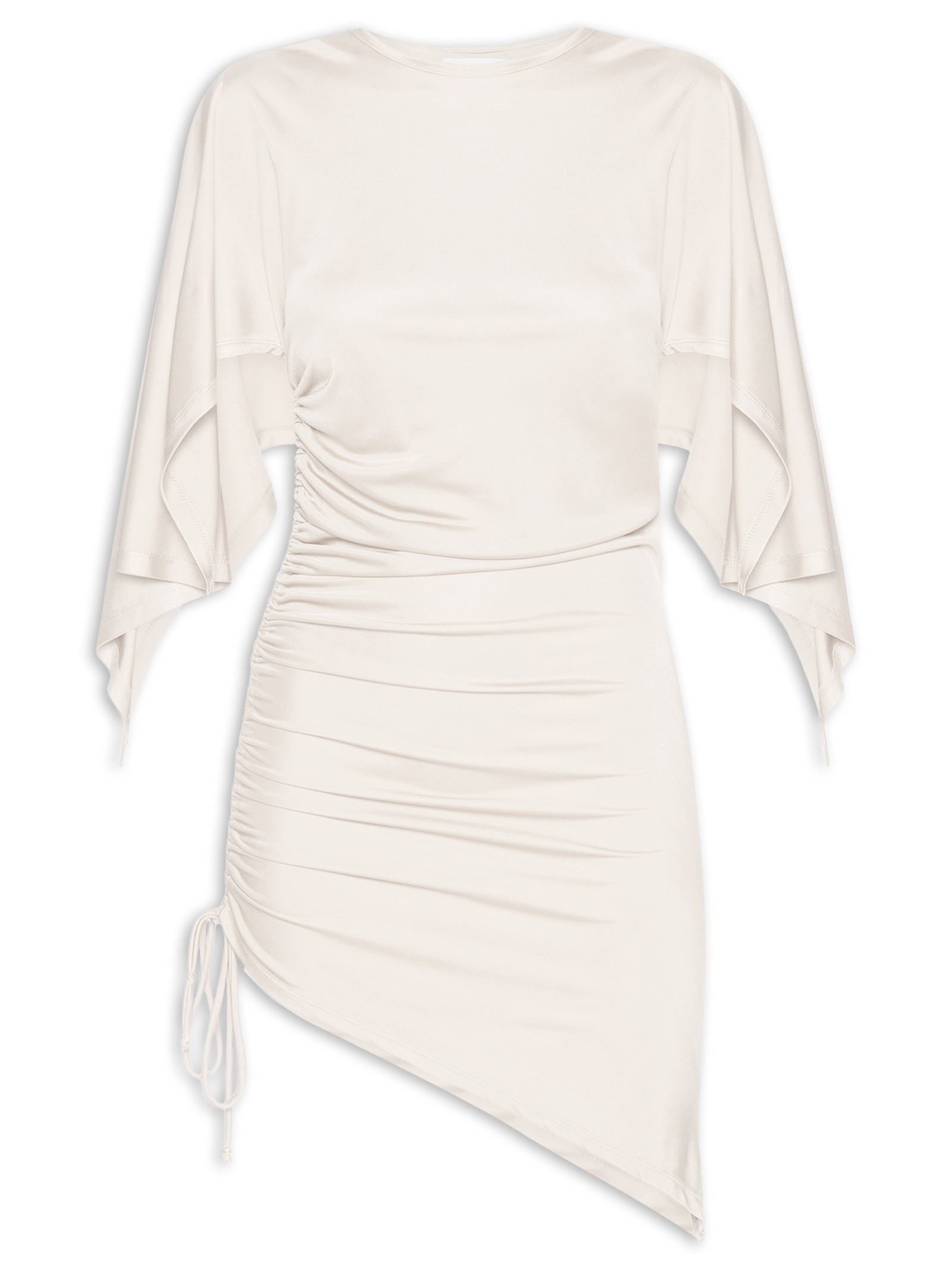 Blusa Feminina Ajustada Ao Corpo Com Franzidos Off White '2Essential