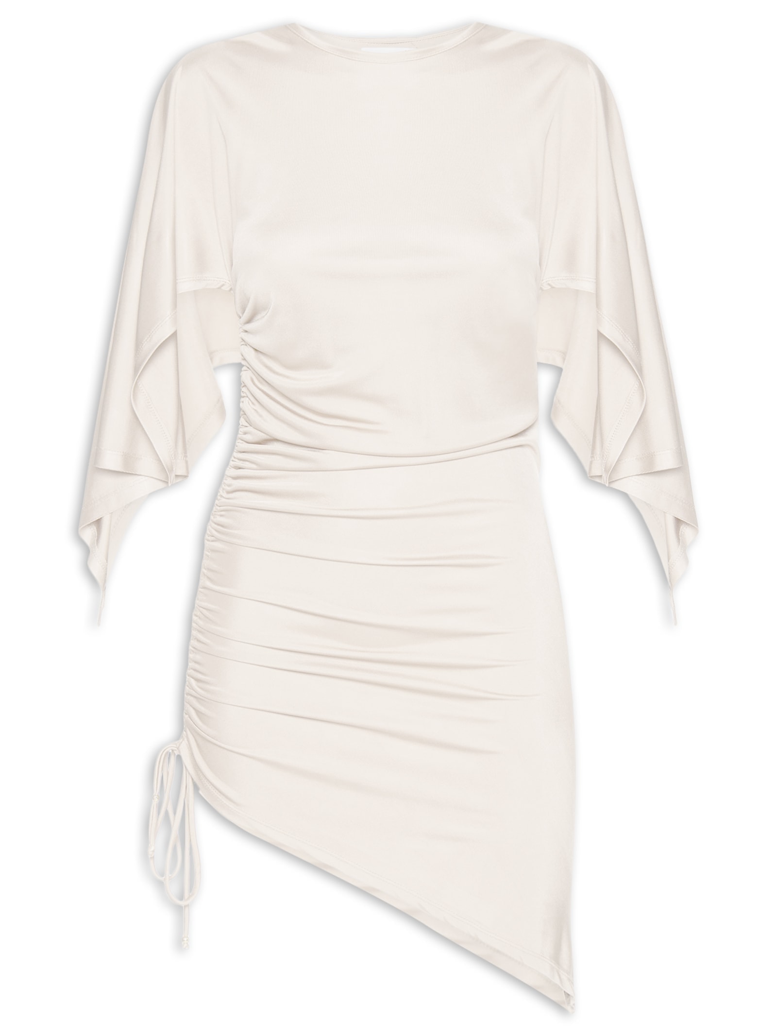 Blusa Feminina Ajustada Ao Corpo Com Franzidos Off White '2Essential