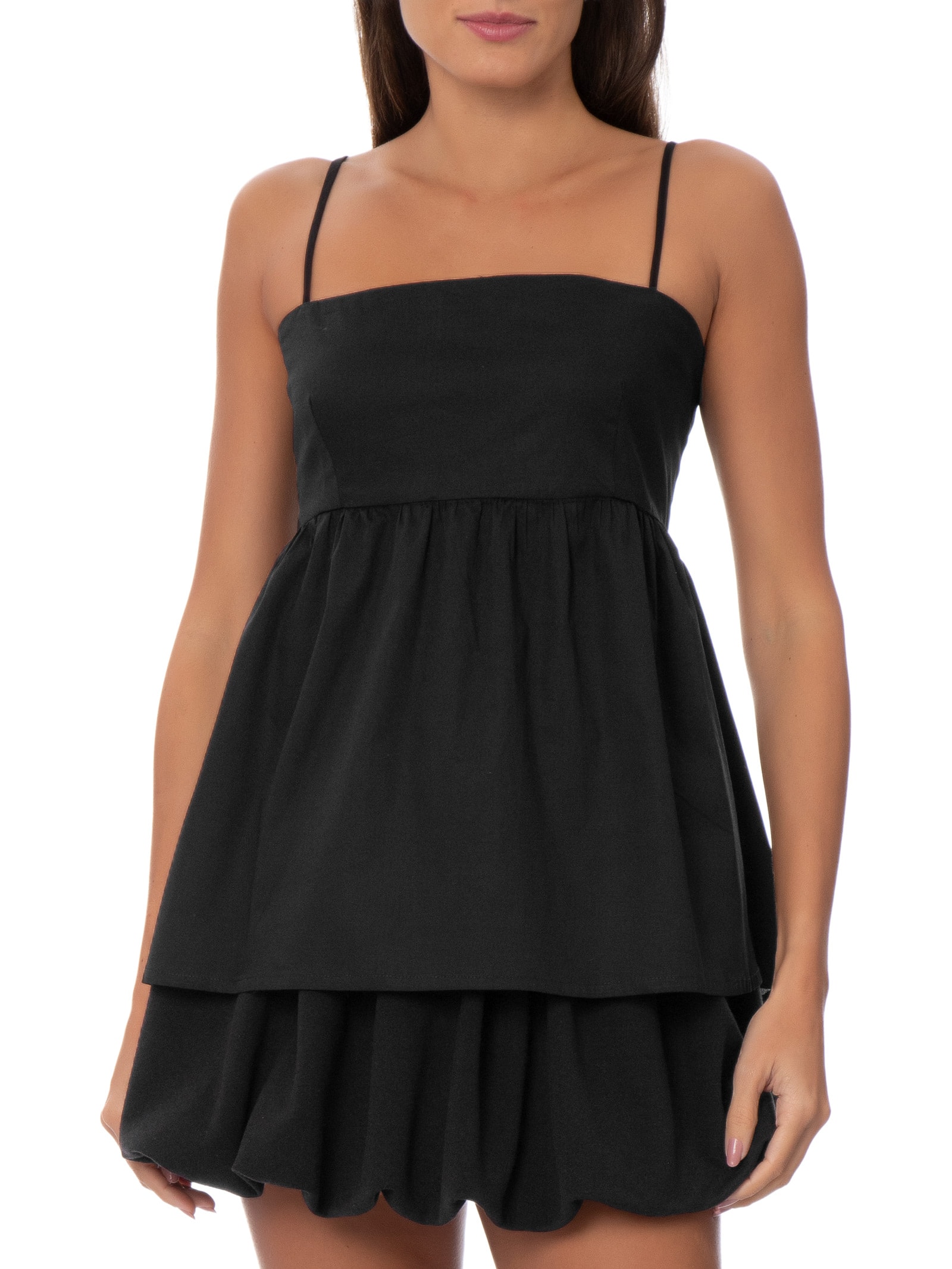Blusa Feminina Alba Tricoline Preto Panô