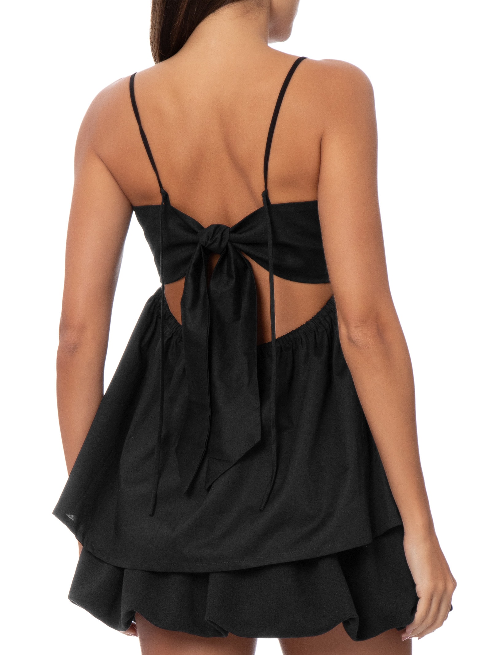 Blusa Feminina Alba Tricoline Preto Panô