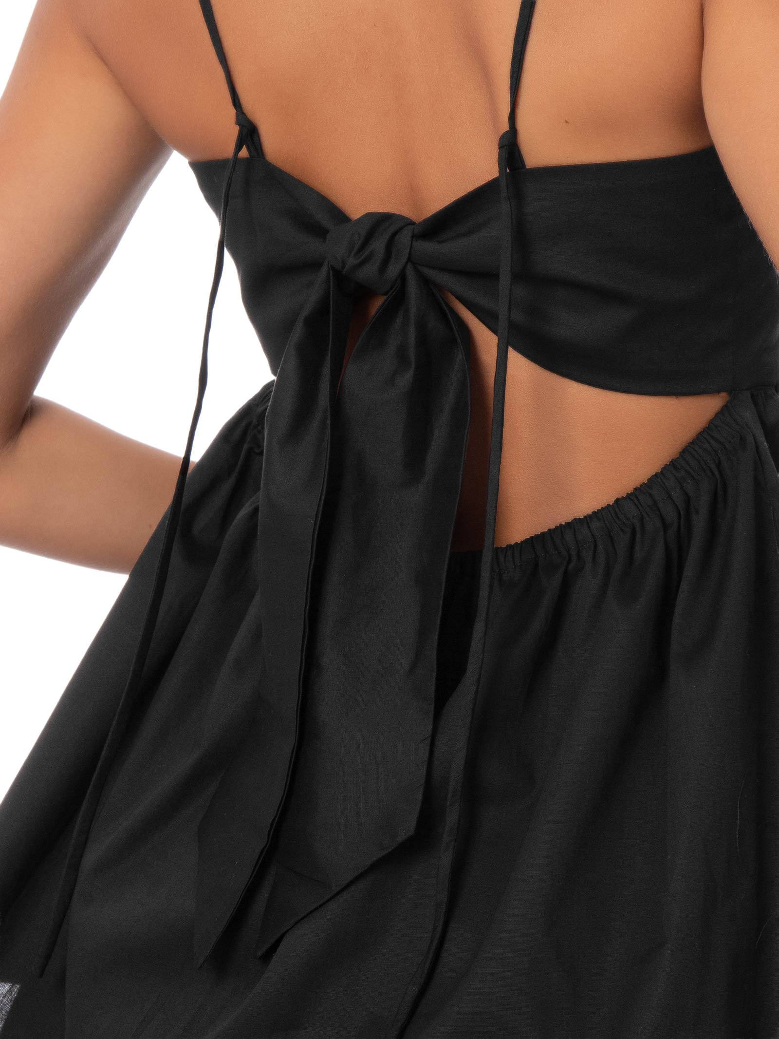 Blusa Feminina Alba Tricoline Preto Panô