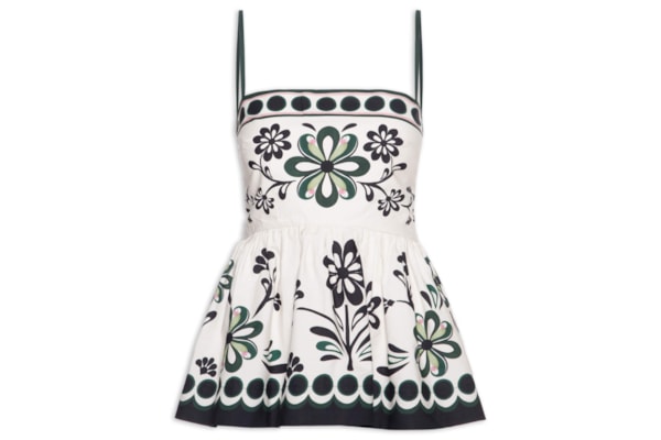 Blusa Feminina Alça Florara - Preto
