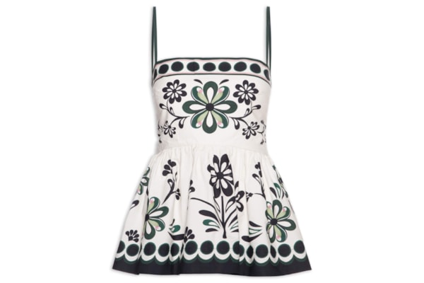 Blusa Feminina Alça Florara - Preto