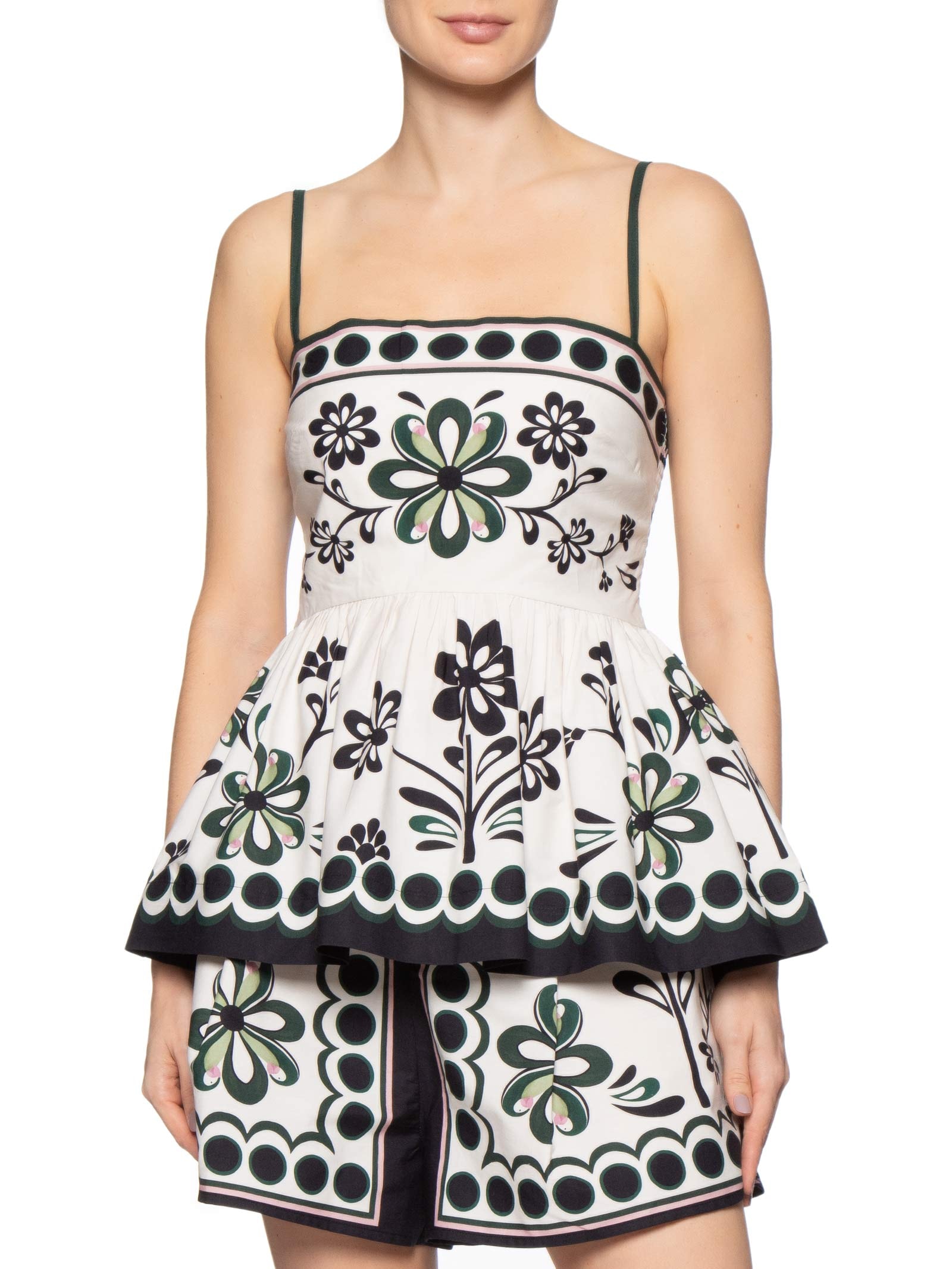 Blusa Feminina Alça Florara Preto Farm