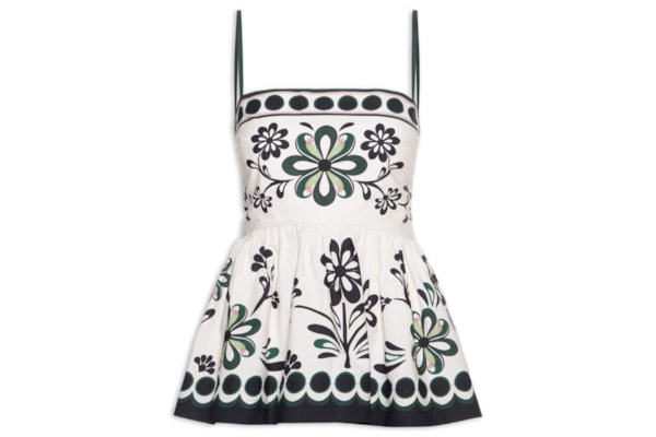 Blusa Feminina Alça Florara - Preto