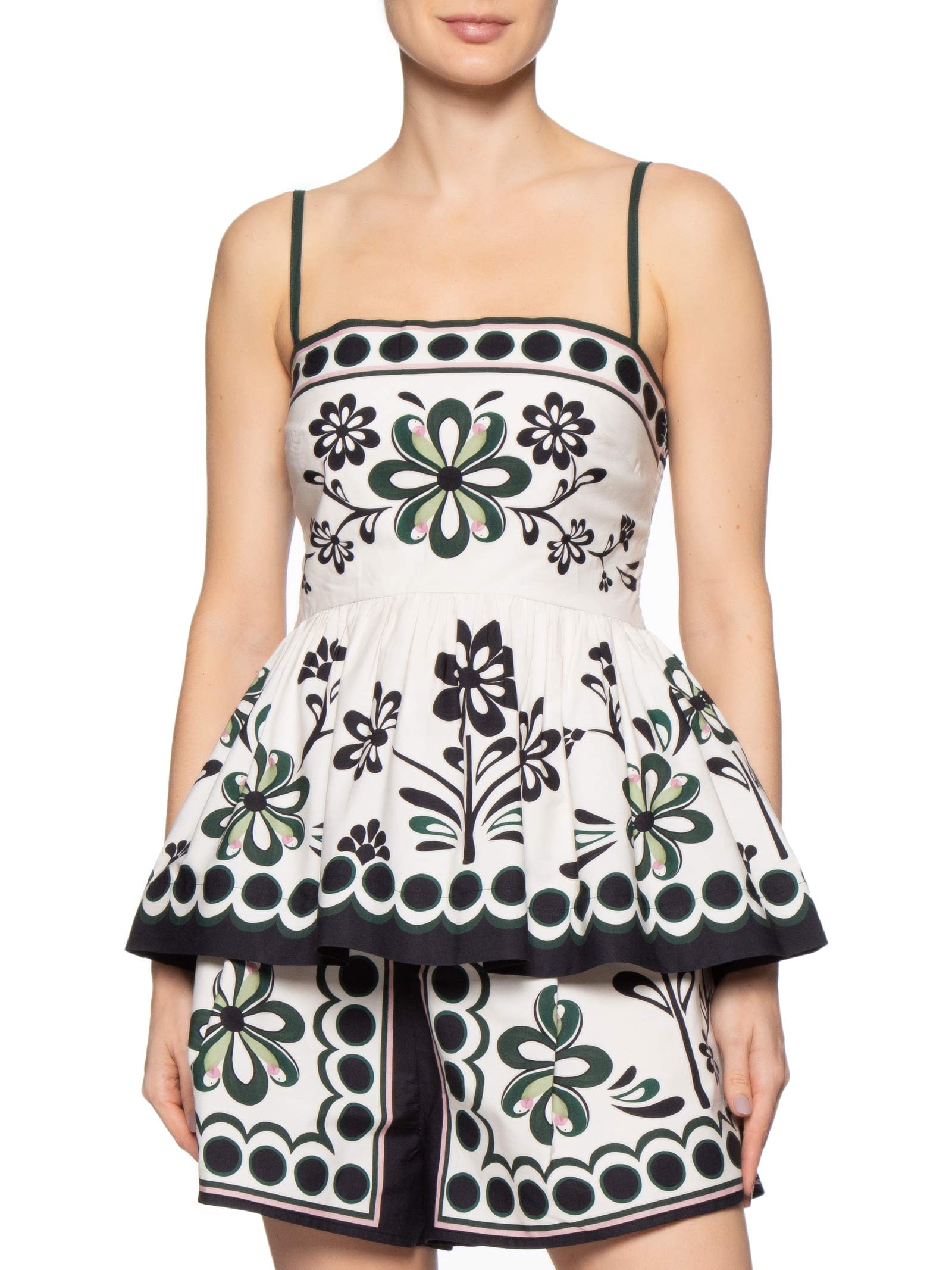 Blusa Feminina Alça Florara Preto Farm
