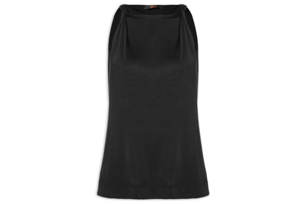 Blusa Feminina Alça Torcida - Preto