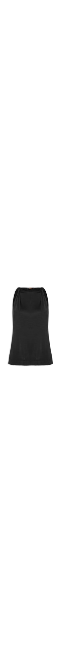 Blusa Feminina Alça Torcida - Preto
