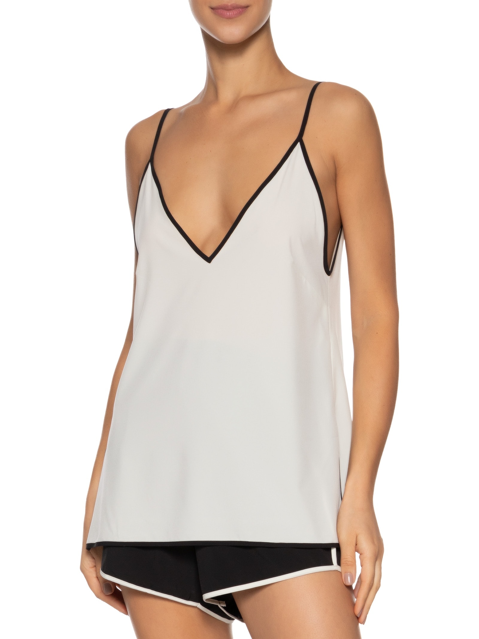 Blusa Feminina Alças Superlight Viés Off White  Osklen