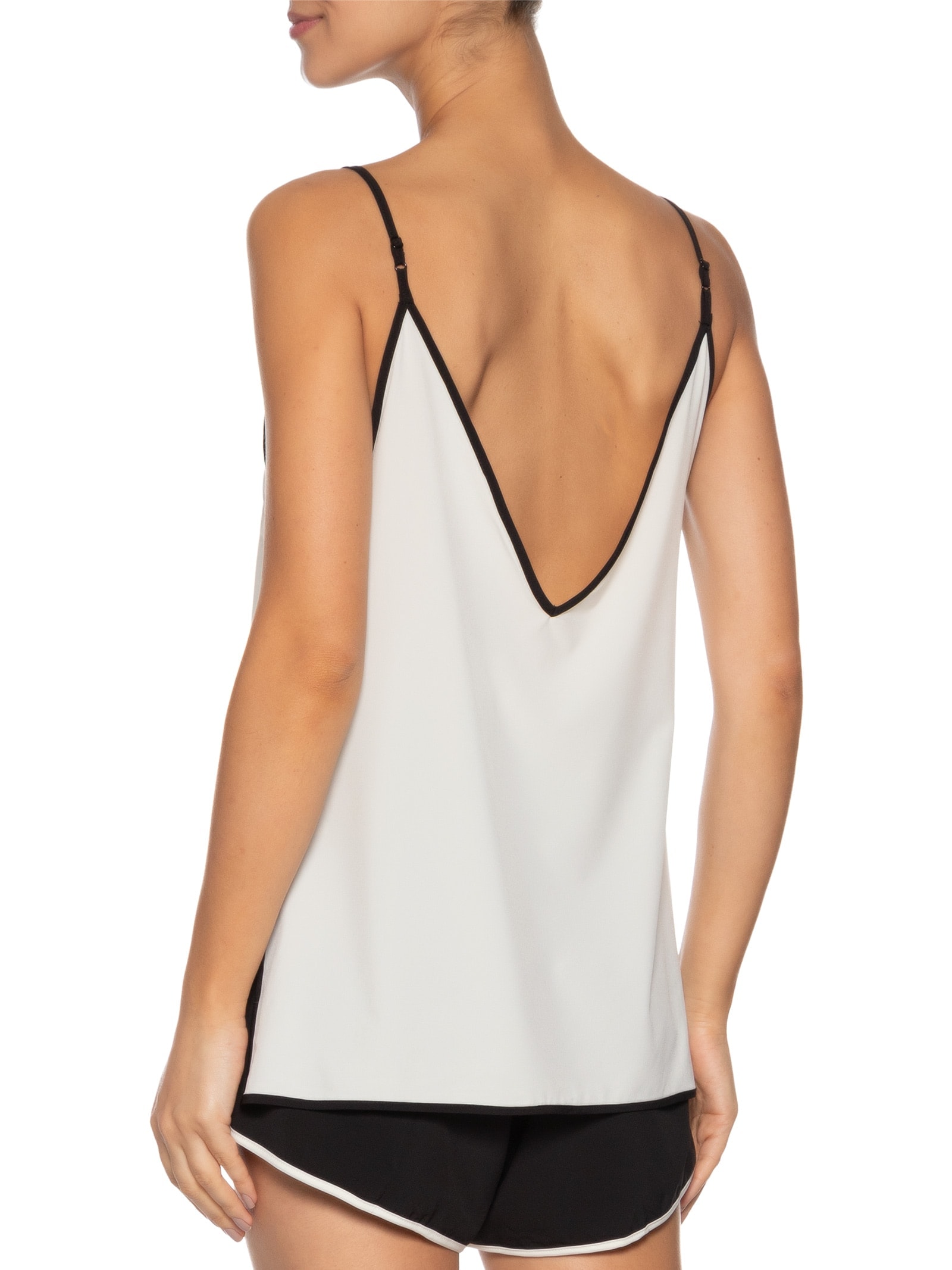 Blusa Feminina Alças Superlight Viés Off White  Osklen